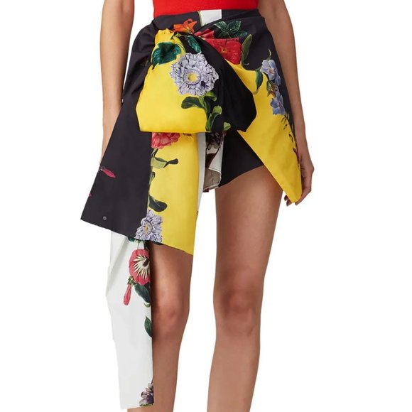 Oscar de la Renta Ivory Multi Skort Size 12 - Picture 1 of 3